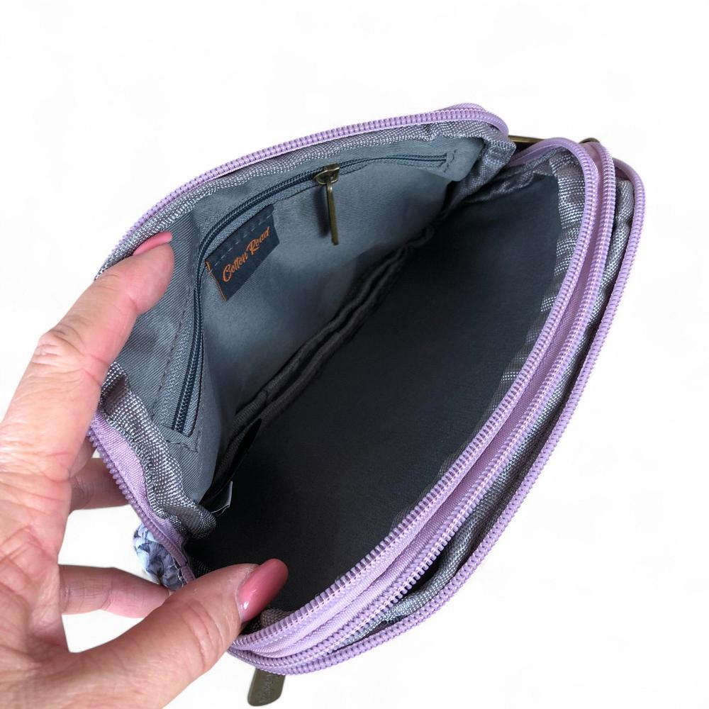 LILAC Cotton Road Canvas Mini Sling Bag with PROTEAS