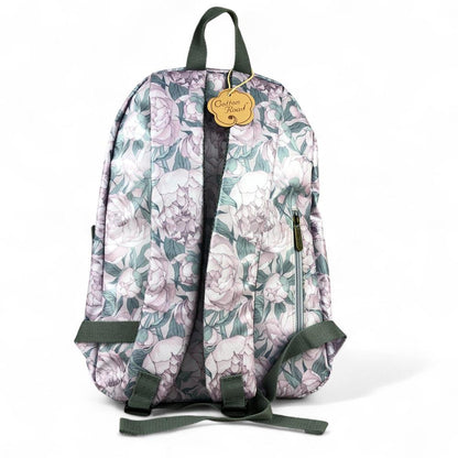 LILAC PVC Cotton Road 15,6" Laptop Backpack with FLOWERS