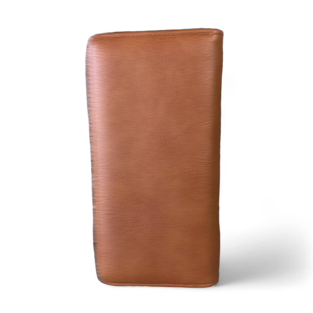 Large TAN BROWN Cotton Road PU Leather CARD Holder