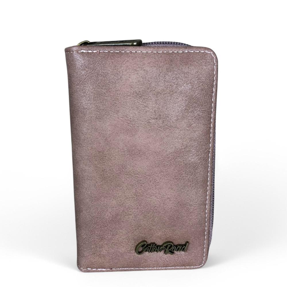 Medium PINK PU Leather Cotton Road Wallet