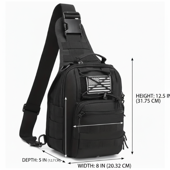 Sling bag: Multifunctional Tactical shoulder Bag