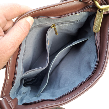 Multi-pocket Crossbody with Adjustable Strap INSIDE VIEW