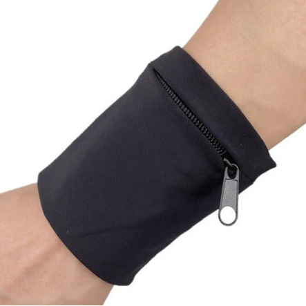 Black Outdoor Sports Armband Sleeve | Wrist Phone Bag with Zipper | Running Wrist Band Wallet. We Sell Bags South Africa