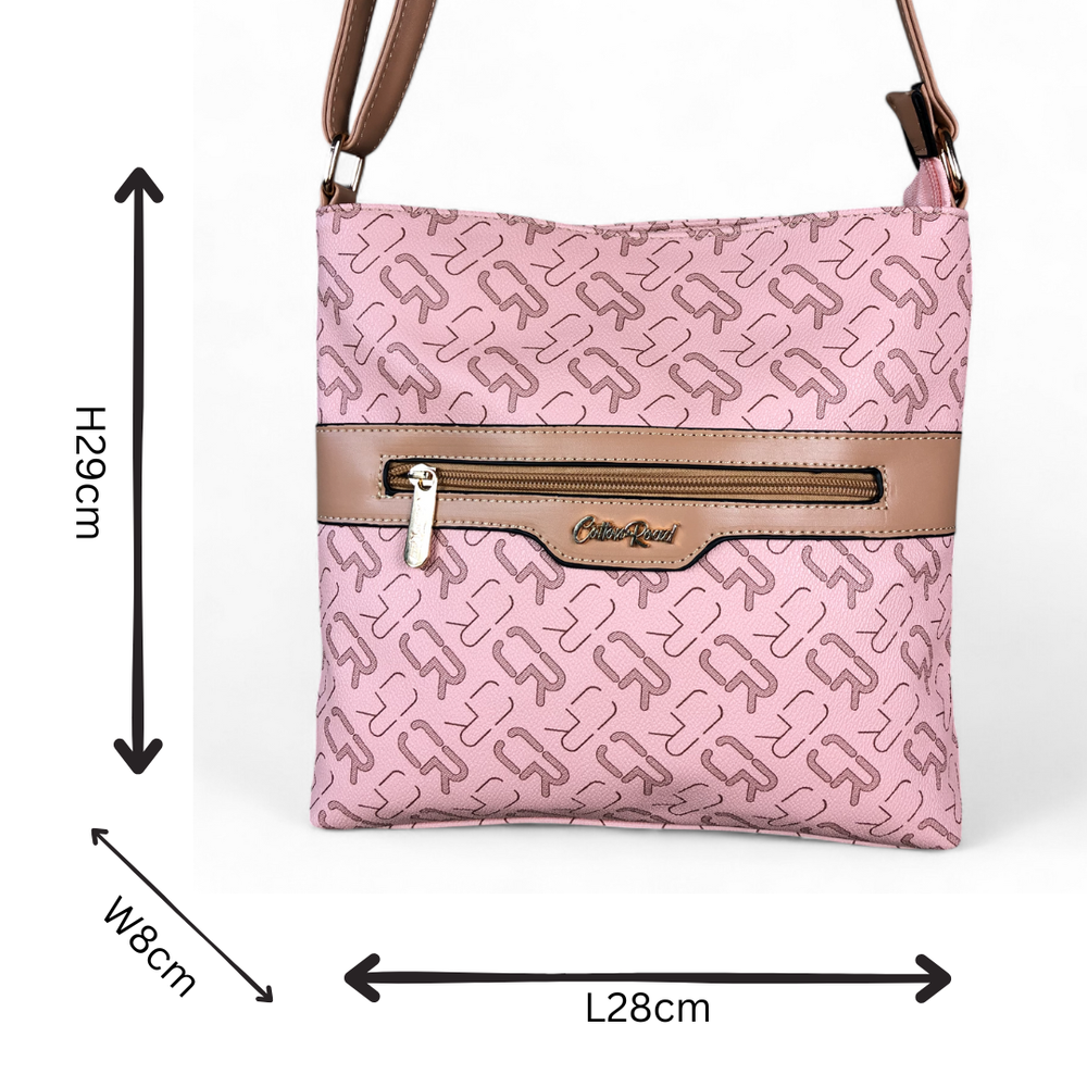PINK Cotton Road BRANDED Synthetic Leather Sling Bag