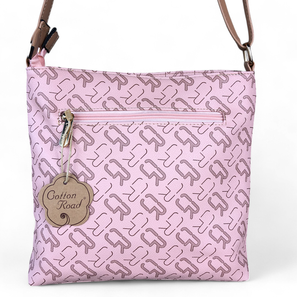 PINK Cotton Road BRANDED Synthetic Leather Sling Bag