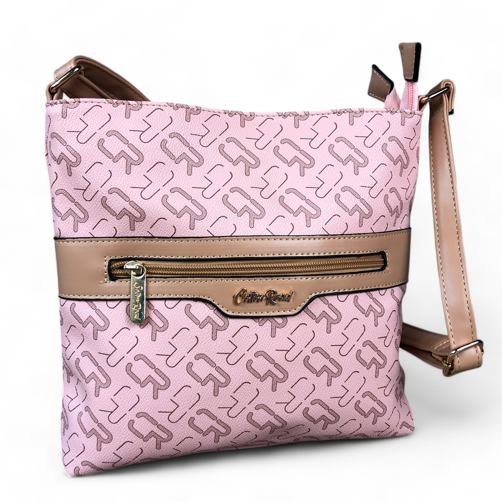 PINK Cotton Road BRANDED Synthetic Leather Sling Bag