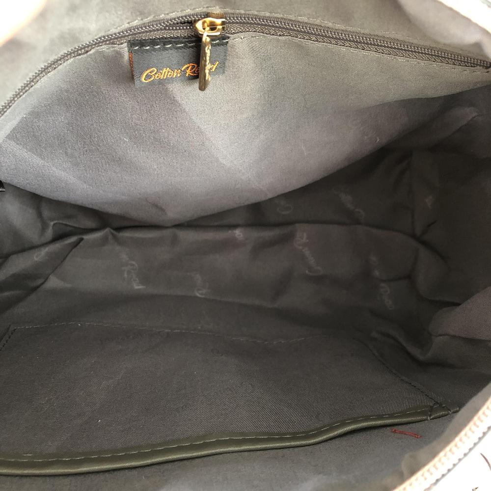 PINK Cotton Road PU Leather Barrel Handbag with FLORAL Panel