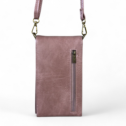 PINK Cotton Road PU Leather Cellphone Sling Bag/Wallet