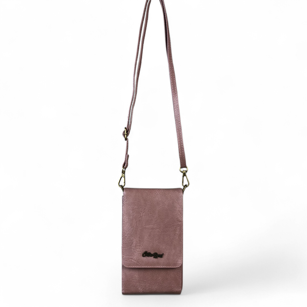 PINK Cotton Road PU Leather Cellphone Sling Bag/Wallet