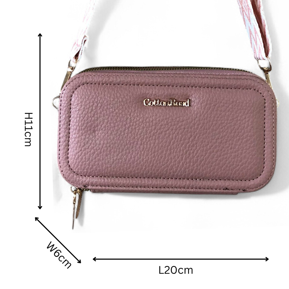 PINK Cotton Road PU Leather Cellphone Sling Wallet