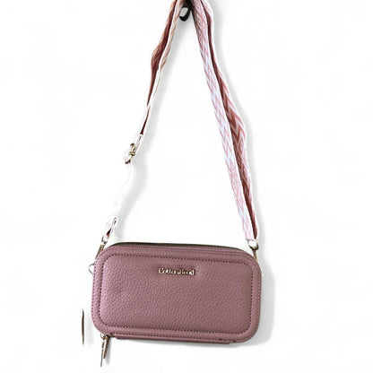 PINK Cotton Road PU Leather Cellphone Sling Wallet