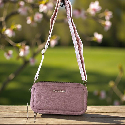 PINK Cotton Road PU Leather Cellphone Sling Wallet