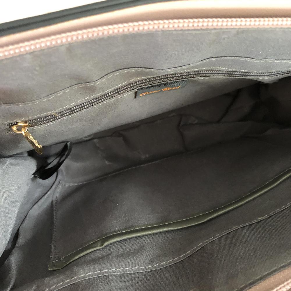 PINK Cotton Road PU Leather Handbag with FLORAL Panel