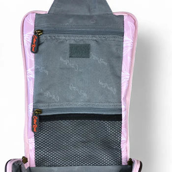 PINK PVC 4pce Cotton Road Vanity Toiletry Set with PROTEAS