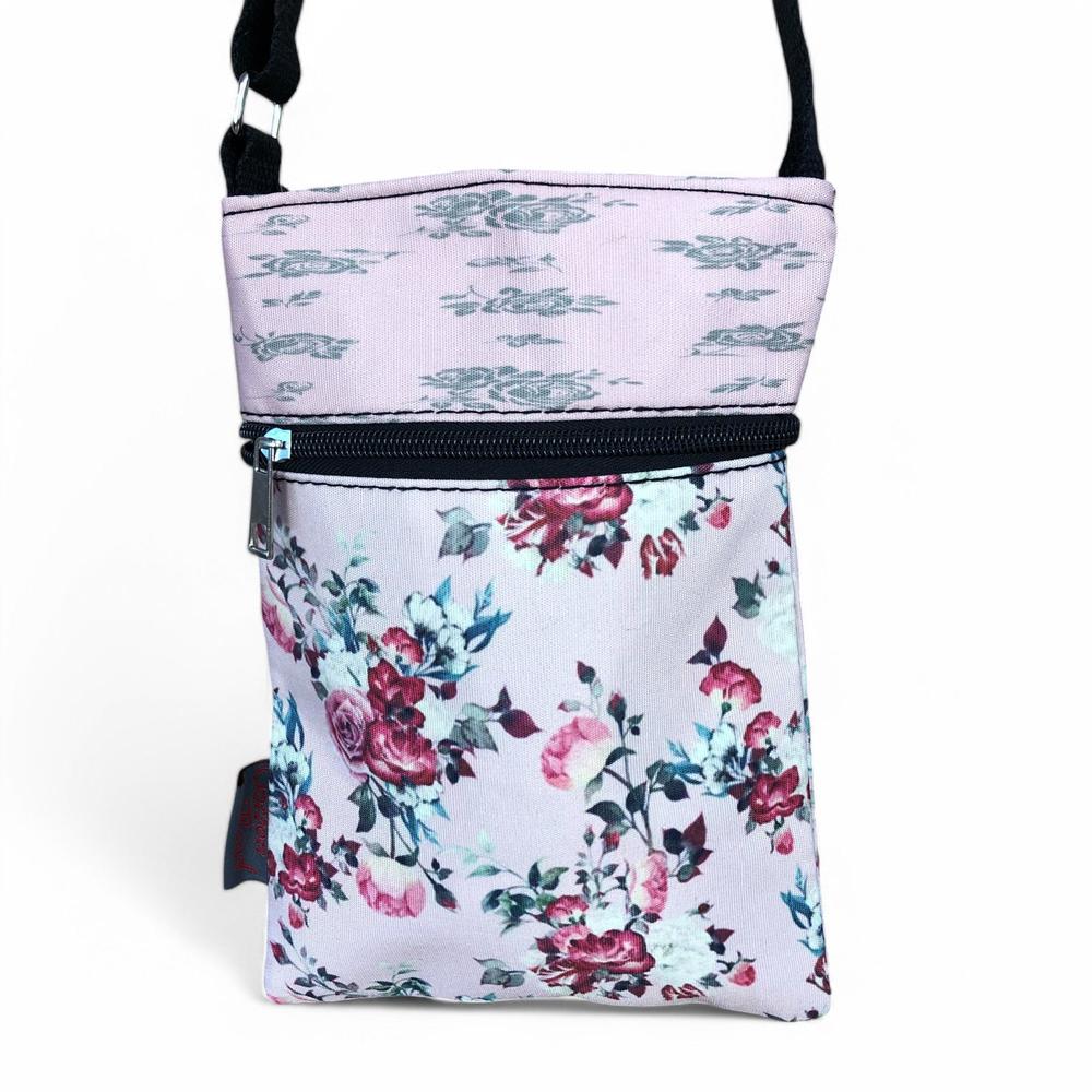 PINK FLORAL Cotton Road Mini Canvas Sling Bag