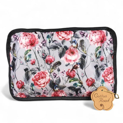 PINK FLORAL PVC Foldaway WEEKENDER Cotton Road Travel Bag