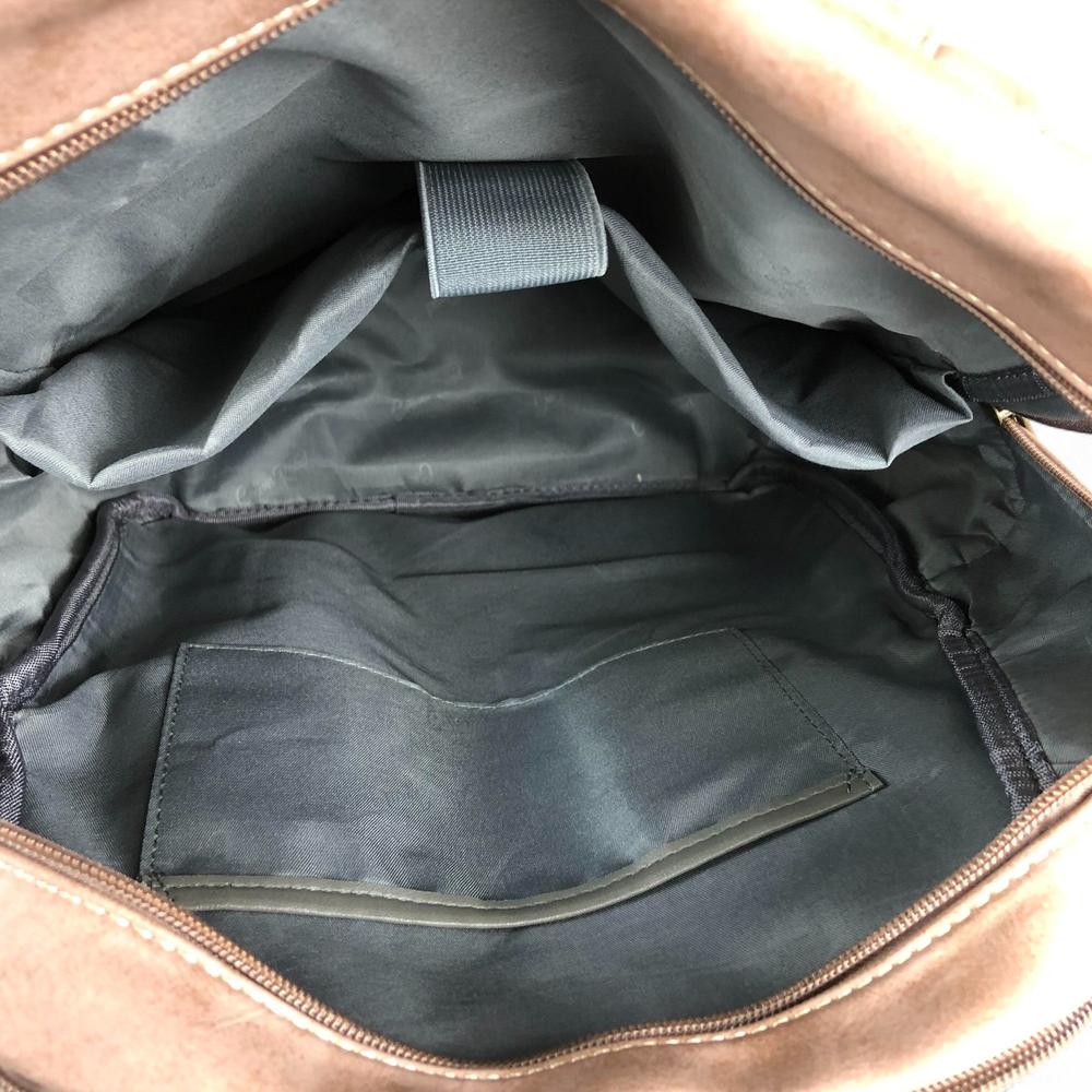 PINK PU Leather Cotton Road Backpack