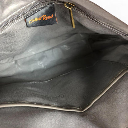 PINK PU Leather Cotton Road Sling Bag with FLORAL detailing