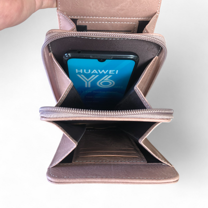 PINK PU Leather Mini Cotton Road Sling Bag