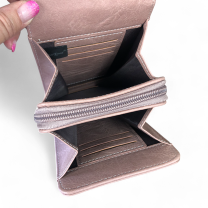 PINK PU Leather Mini Cotton Road Sling Bag