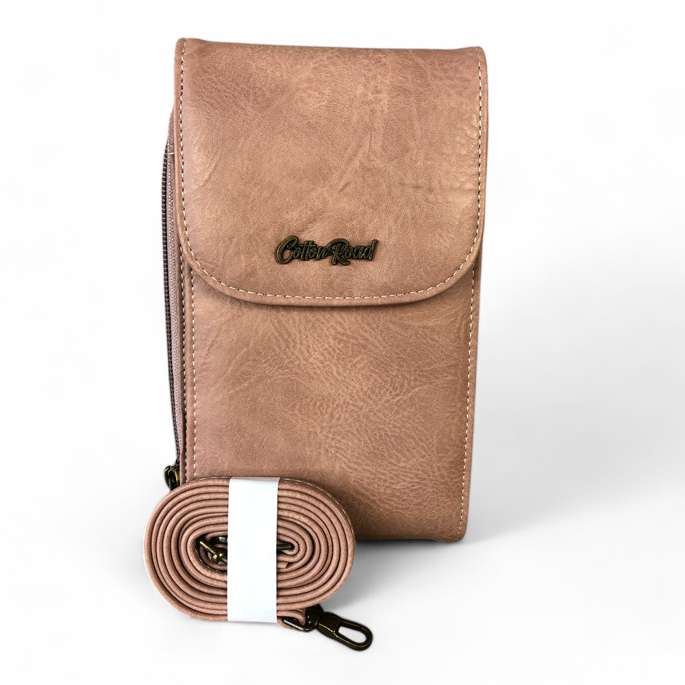 PINK PU Leather Mini Cotton Road Sling Bag