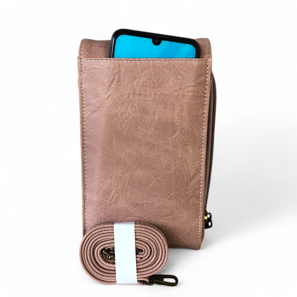 PINK PU Leather Mini Cotton Road Sling Bag