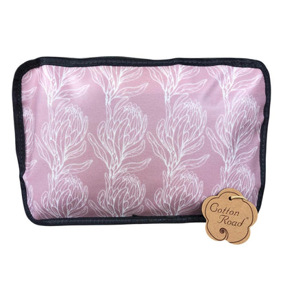 PINK PVC Foldaway WEEKENDER Cotton Road Travel Bag with PROTEAS