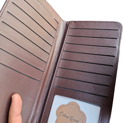 PVC Horizontal Cellphone Sling with Froral Print and Tab Closure CARD SLOTS