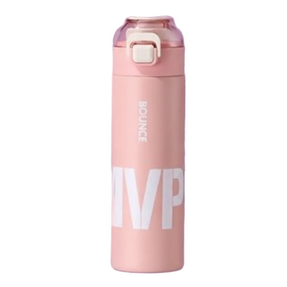 Slimline Thermal Bottle: Peach MVP Bounce DOUBLE-WALLED Stainless-Steel Bottle