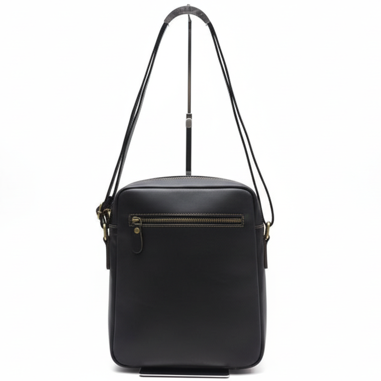 Vivace Genuine Leather Messenger Bag: Large COFFEE BROWN Sling Bag with Adjustable Strap