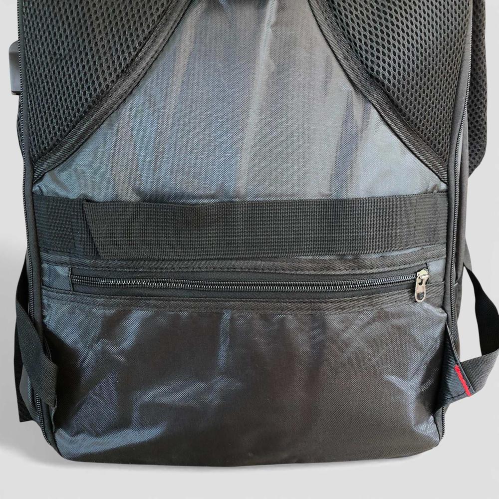 VIVACE Backpack: BLACK Canvas BRANDED Laptop Backpack