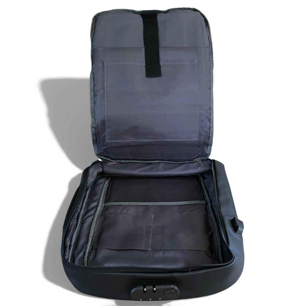 VIVACE Backpack: BLACK Canvas BRANDED Laptop Backpack