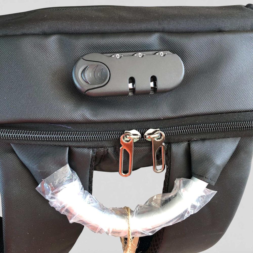 VIVACE Backpack: BLACK Canvas BRANDED Laptop Backpack