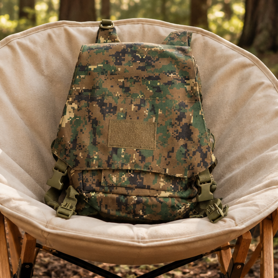 VIVACE BACKPACK: Digital Woodland Camo Canvas Light Backpack HERO