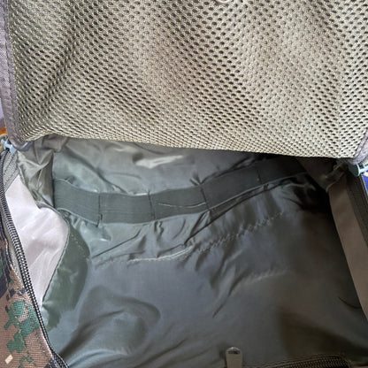 VIVACE BACKPACK: Digital Woodland Camo Canvas Light Backpack OPEN VIEW