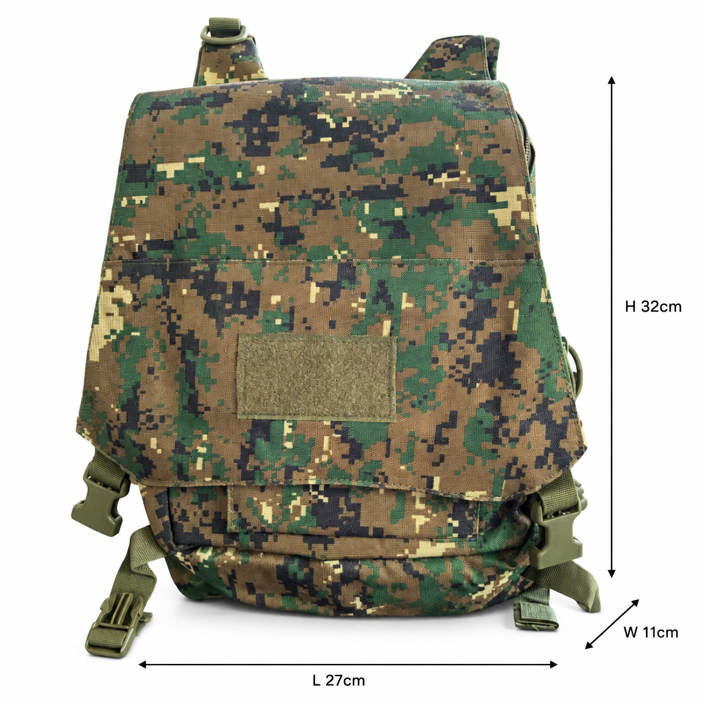 VIVACE BACKPACK: Digital Woodland Camo Canvas Light Backpack SIZE