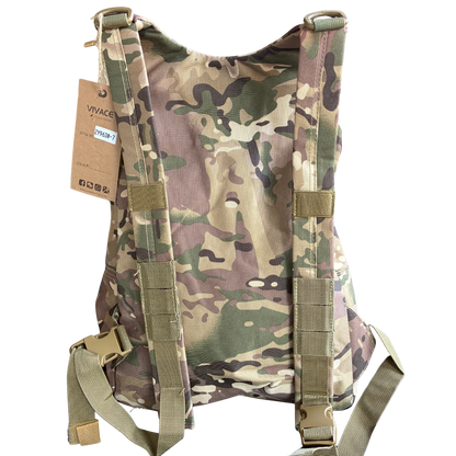 VIVACE BACKPACK: MultiCam Camo Canvas Light Backpack BACK VIEW