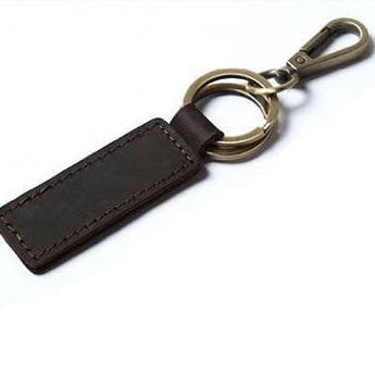 VIVACE KEYRING: DARK BROWN GENUINE Leather Keyring