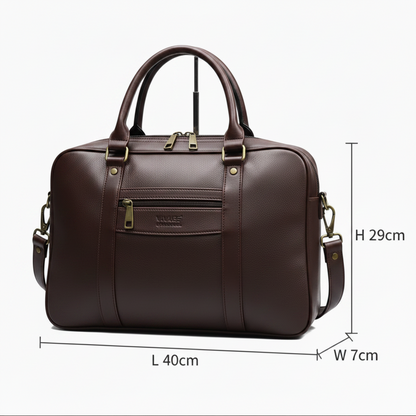 VIVACE LAPTOP BAG: BLACK PU Leather Branded Laptop Bag SIZE