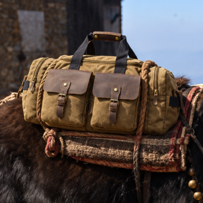 VIVACE SLING BAG: BROWN GENUINE Leather Messenger Bag HERO VIEW