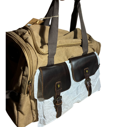 VIVACE SLING BAG: BROWN GENUINE Leather Messenger Bag IN HAND