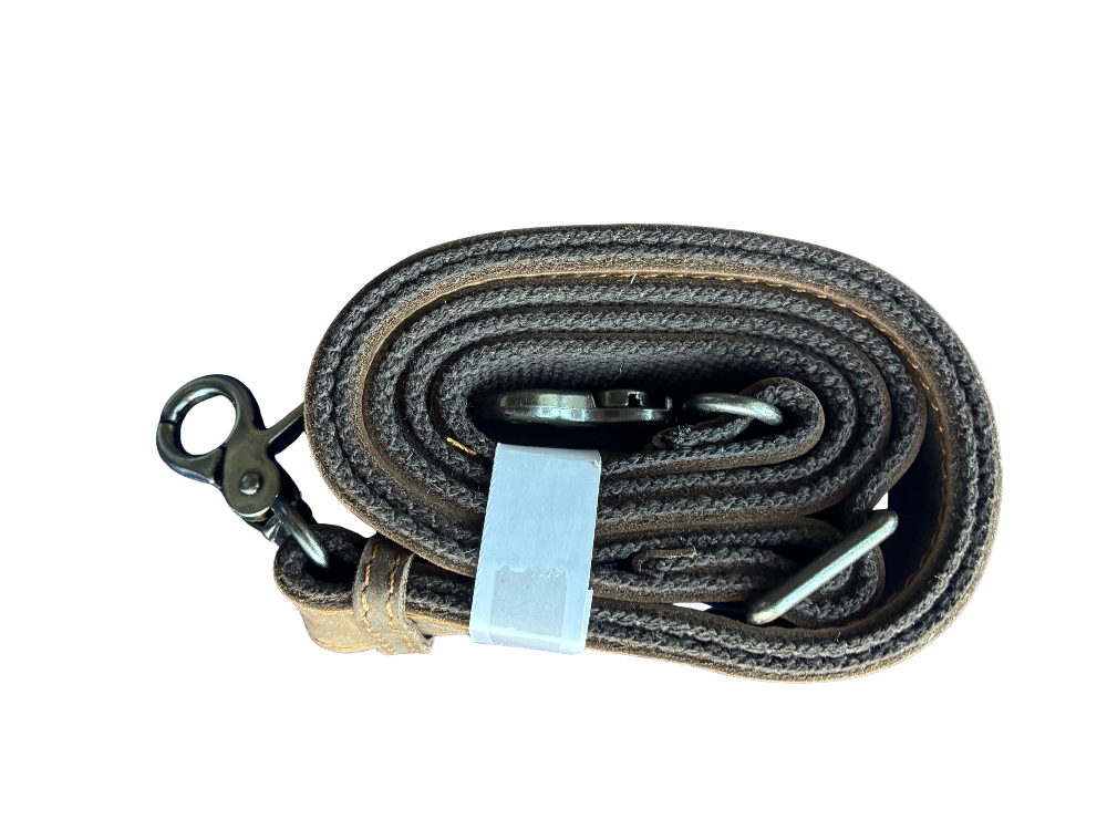 VIVACE SLING BAG: MOCHA BROWN Genuine Leather Messenger Bag STRAP