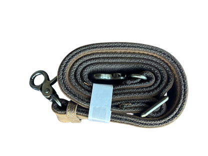 VIVACE SLING BAG: MOCHA BROWN Genuine Leather Messenger Bag STRAP