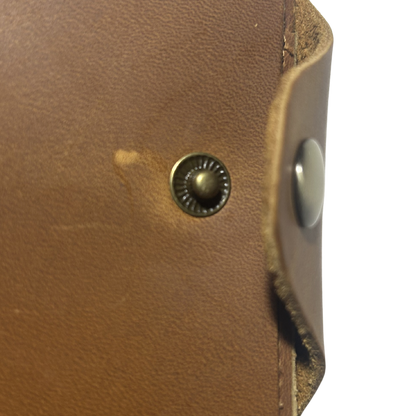 VIVACE WALLET: TAN, BROWN MEDIUM GENUINE LEATHER WALLET WITH CLIP 