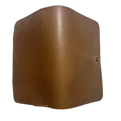 VIVACE WALLET: TAN, BROWN MEDIUM GENUINE LEATHER WALLET WITH CLIP BACK