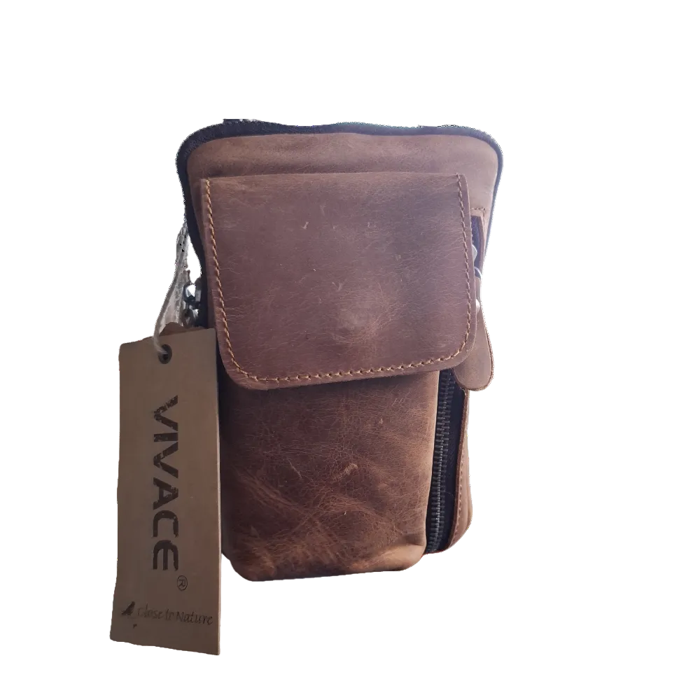 Vivace Mini Sling Bag: MUSTARD COLOR Genuine Leather Compact Crossbody with Adjustable Strap