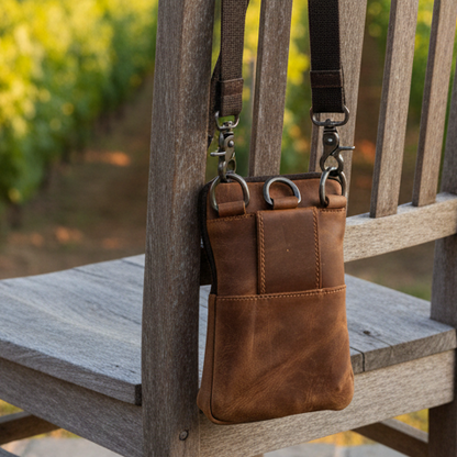 Vivace Mini Sling Bag: MUSTARD COLOR Genuine Leather Compact Crossbody with Adjustable Strap lifestyle