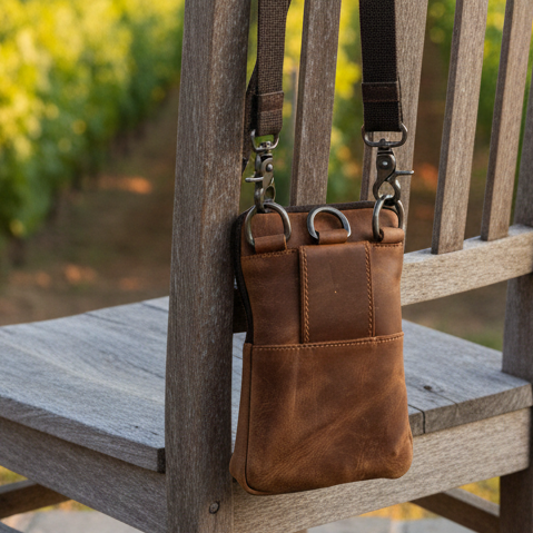 Vivace Mini Sling Bag: MUSTARD COLOR Genuine Leather Compact Crossbody with Adjustable Strap lifestyle