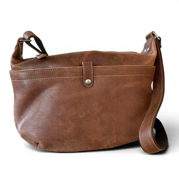 Vivace Sling Bag: BROWN Genuine Leather Crossbody for stylish Women FRONT