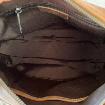 Vivace Sling Bag: BROWN Genuine Leather Crossbody for stylish Women INSIDE
